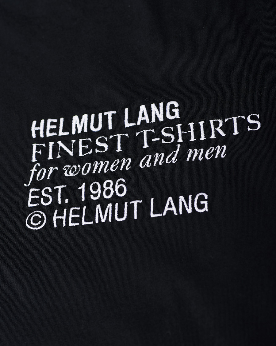 Homme | T-shirts | Helmut Lang | Standard Finest Tee Black
