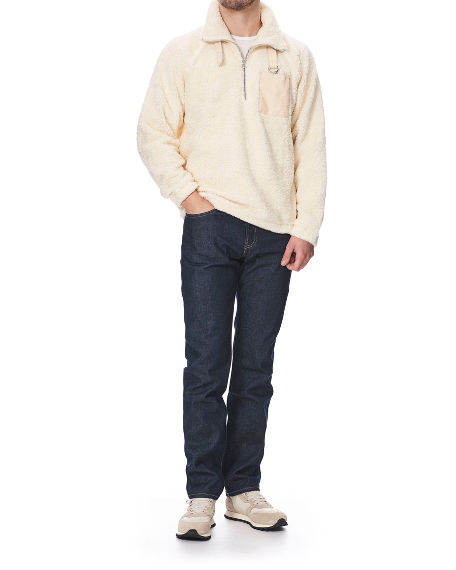 Homme | Pulls Et Tricots | Helmut Lang | Shaggy Half Zip Fleece Winter White