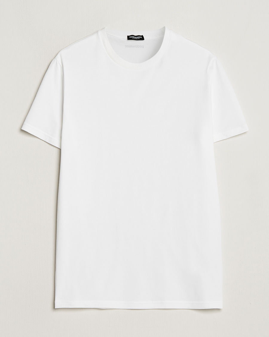 Homme | T-shirts | Dsquared2 | 2-Pack Cotton Stretch Crew Neck Tee White