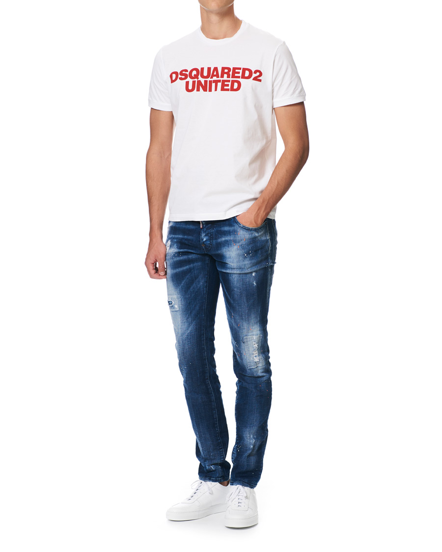 Homme | Jeans | Dsquared2 | Slim Jeans Medium Orange Country Wash