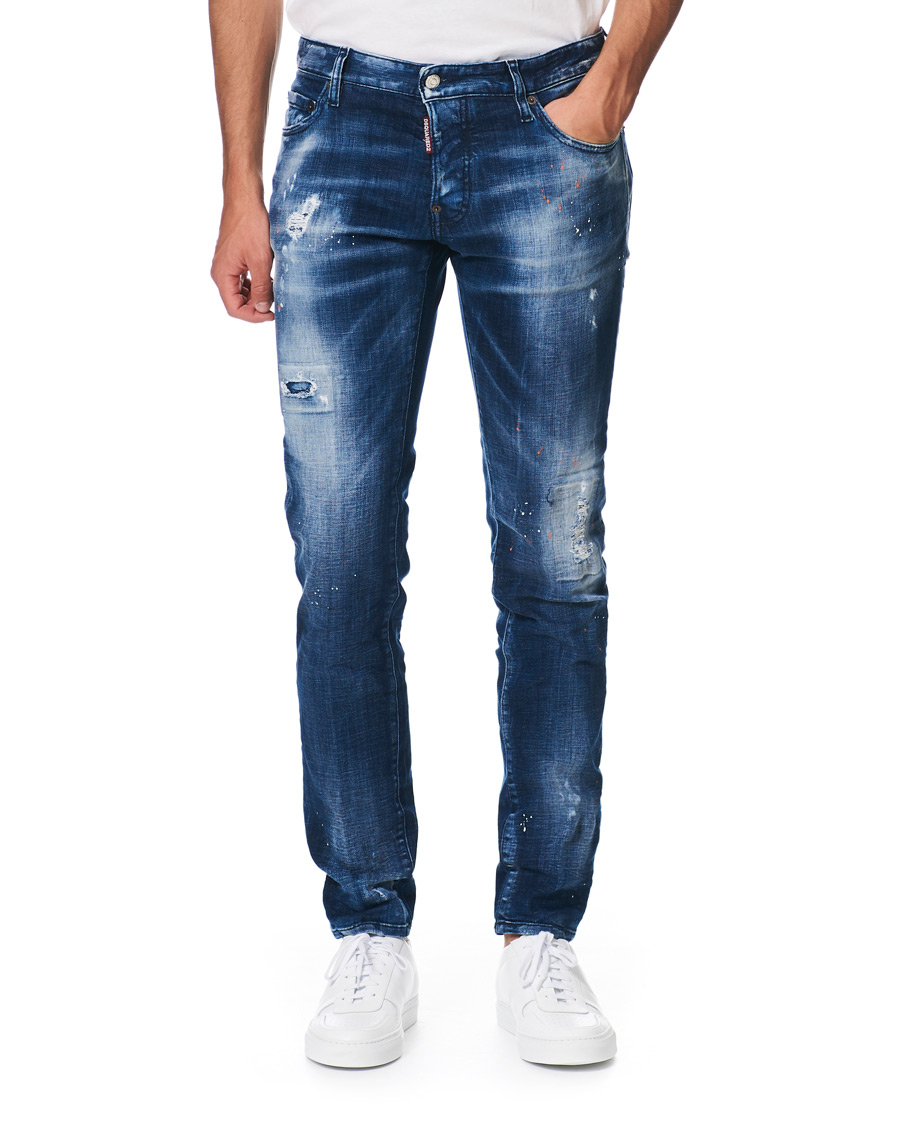 Homme | Jeans | Dsquared2 | Slim Jeans Medium Orange Country Wash