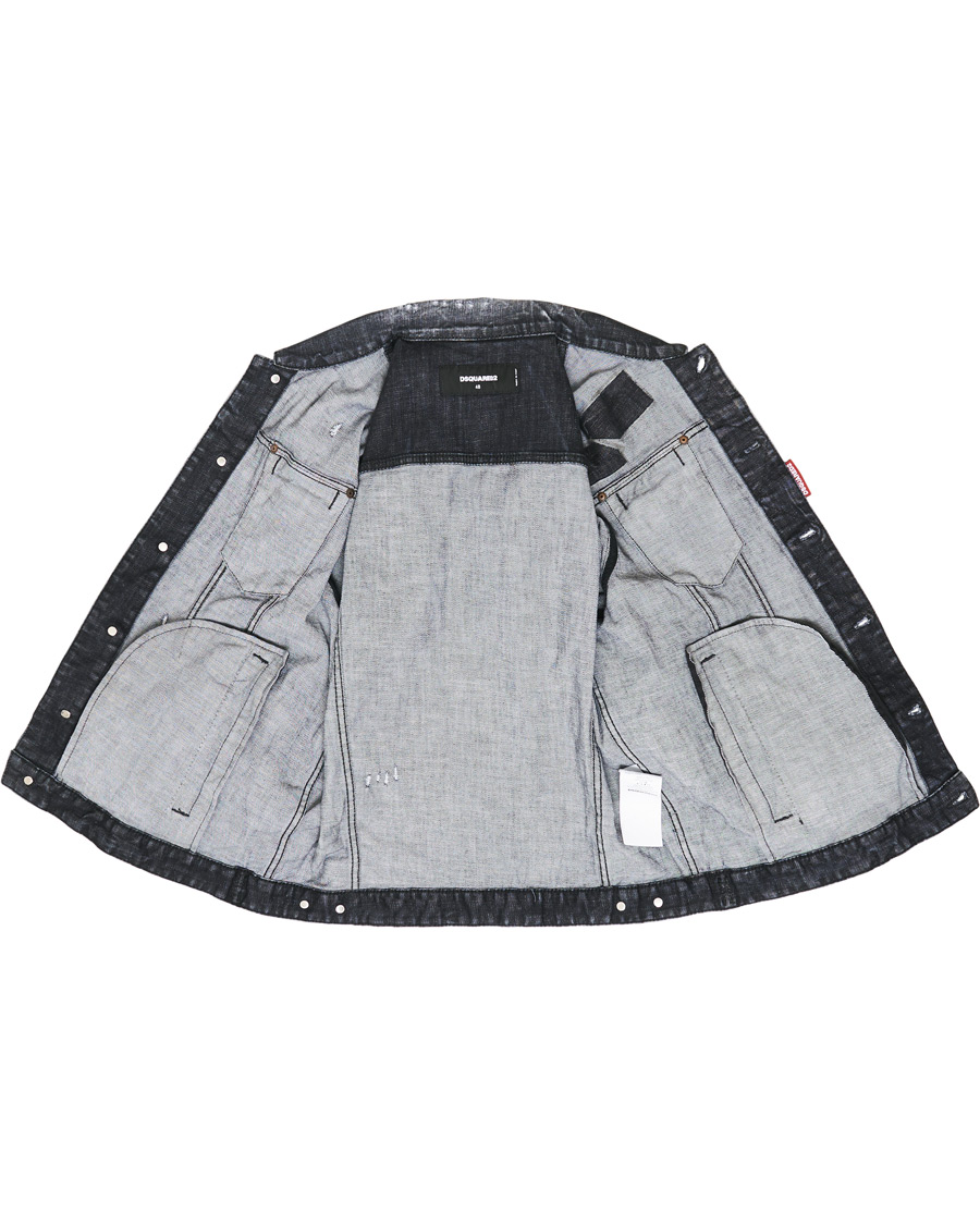 Homme | Manteaux Et Vestes | Dsquared2 | Dan Dean Denim Jacket Washed Black
