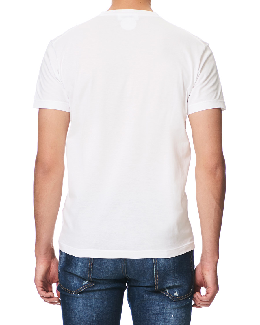 Heren | T-shirts | Dsquared2 | Cool Fit Box Print Logo Crew Neck Tee White
