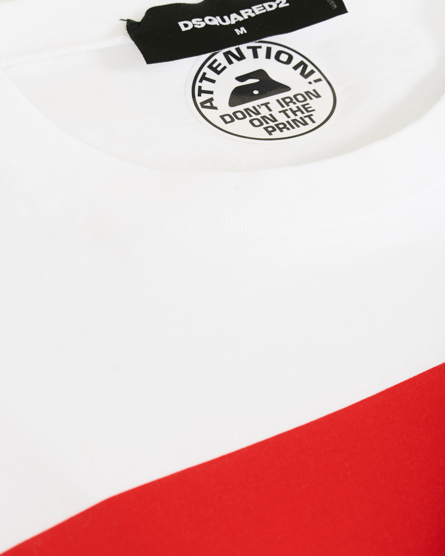 Heren | T-shirts | Dsquared2 | Cool Fit Box Print Logo Crew Neck Tee White