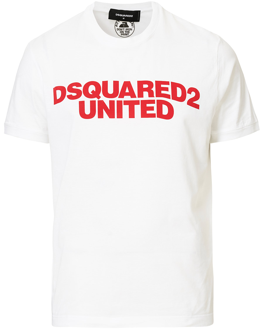 Heren | T-shirts | Dsquared2 | Slouch Fit Logo Crew Neck Tee White