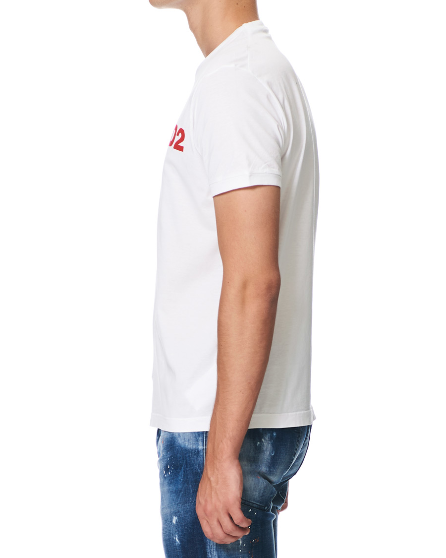 Heren | T-shirts | Dsquared2 | Slouch Fit Logo Crew Neck Tee White