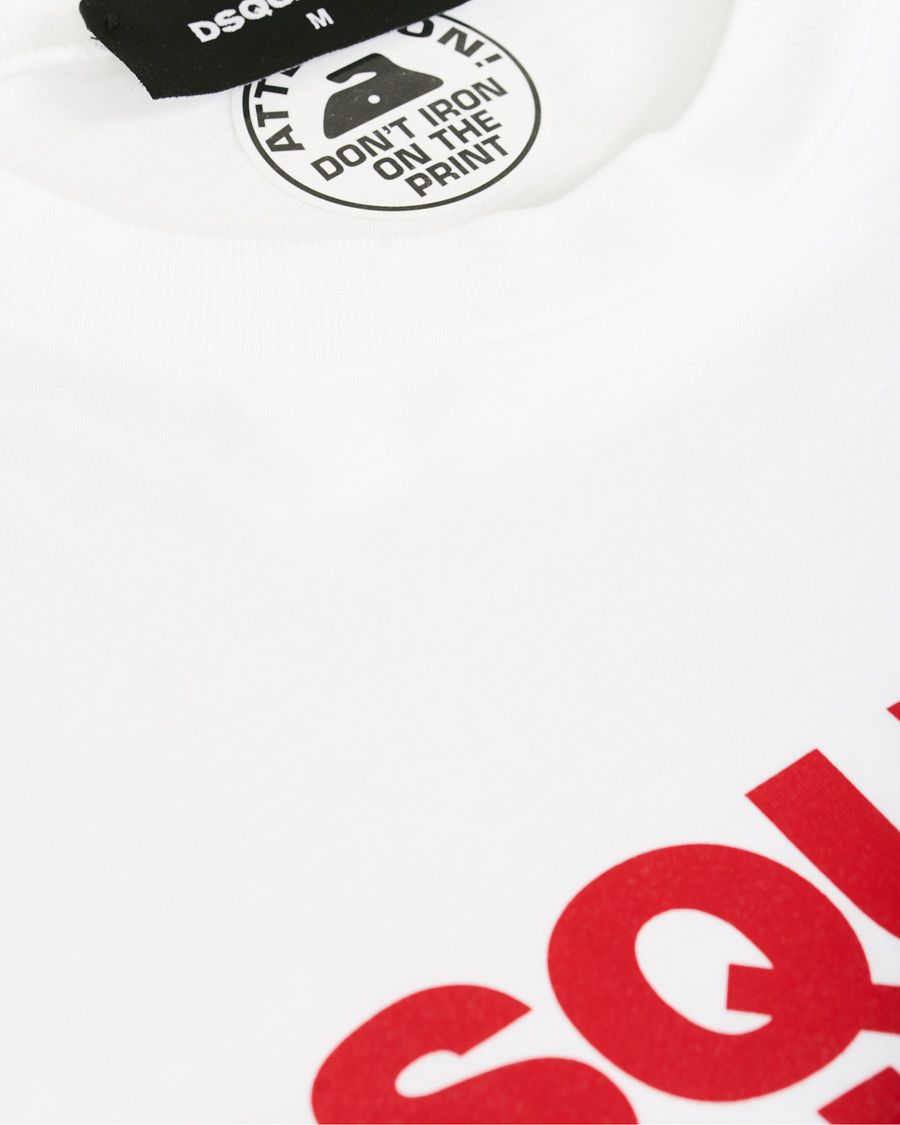 Heren | T-shirts | Dsquared2 | Slouch Fit Logo Crew Neck Tee White