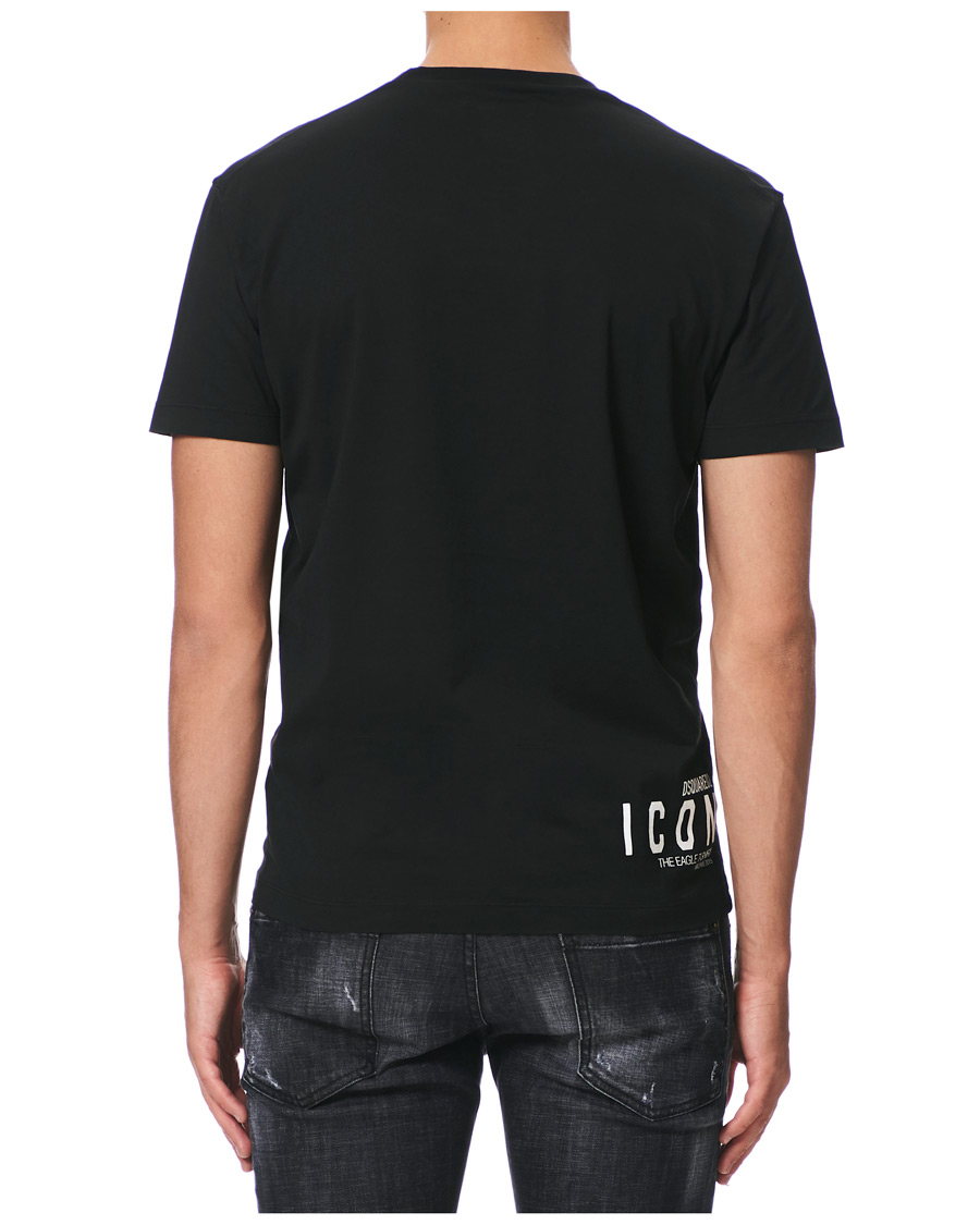 Homme | T-shirts | Dsquared2 | Cool Fit Icon Eagle Logo Crew Neck Tee Black