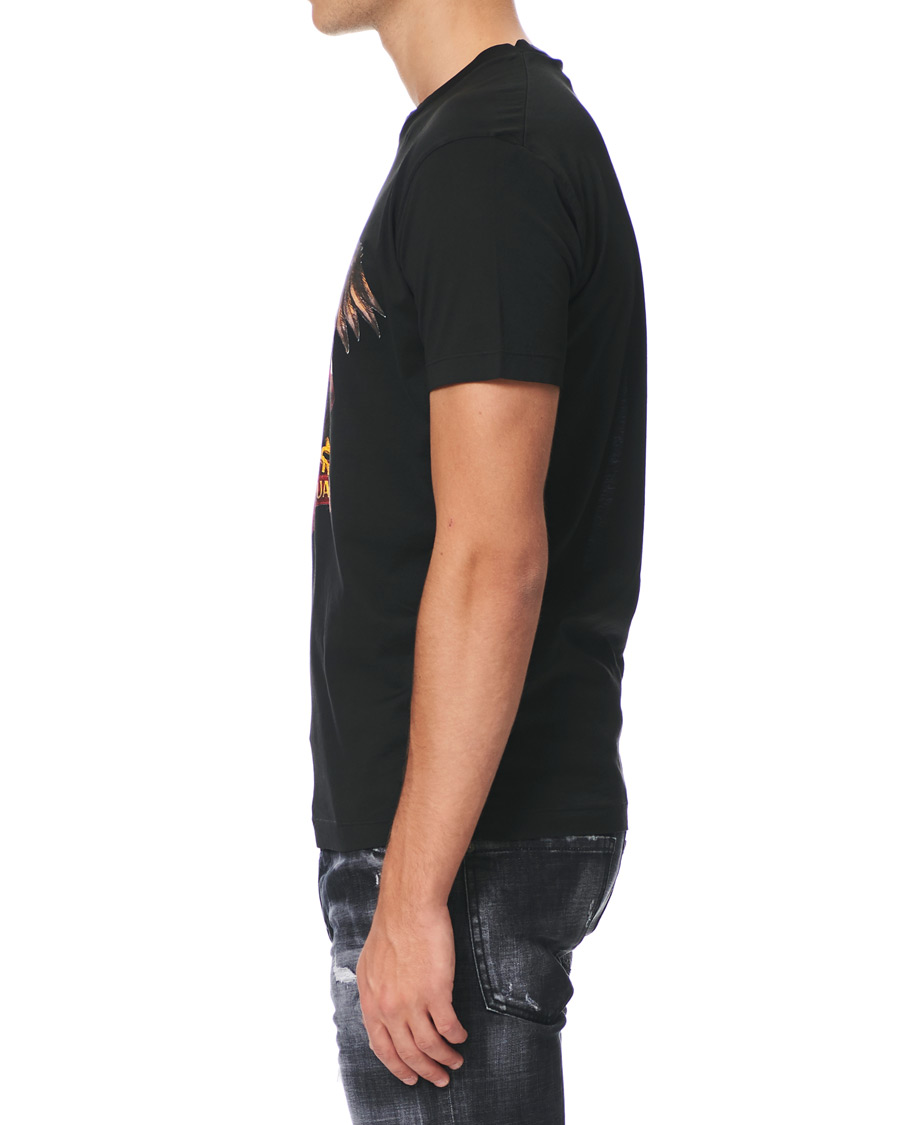 Homme | T-shirts | Dsquared2 | Cool Fit Icon Eagle Logo Crew Neck Tee Black