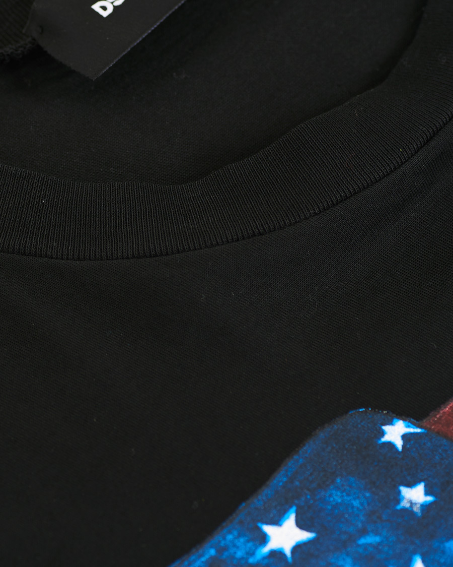 Homme | T-shirts | Dsquared2 | Cool Fit Icon Eagle Logo Crew Neck Tee Black