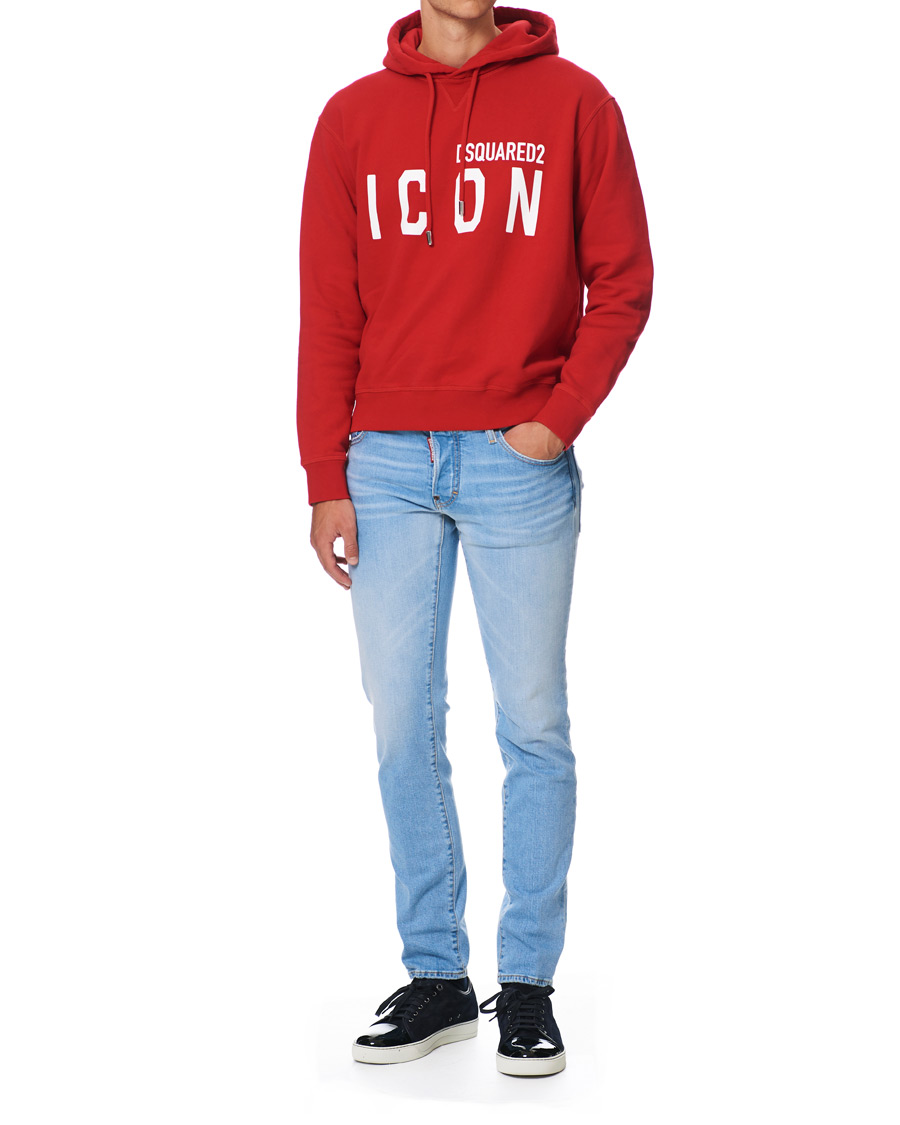 Homme | Pulls Et Tricots | Dsquared2 | Cool Fit Icon Logo Hoodie Red