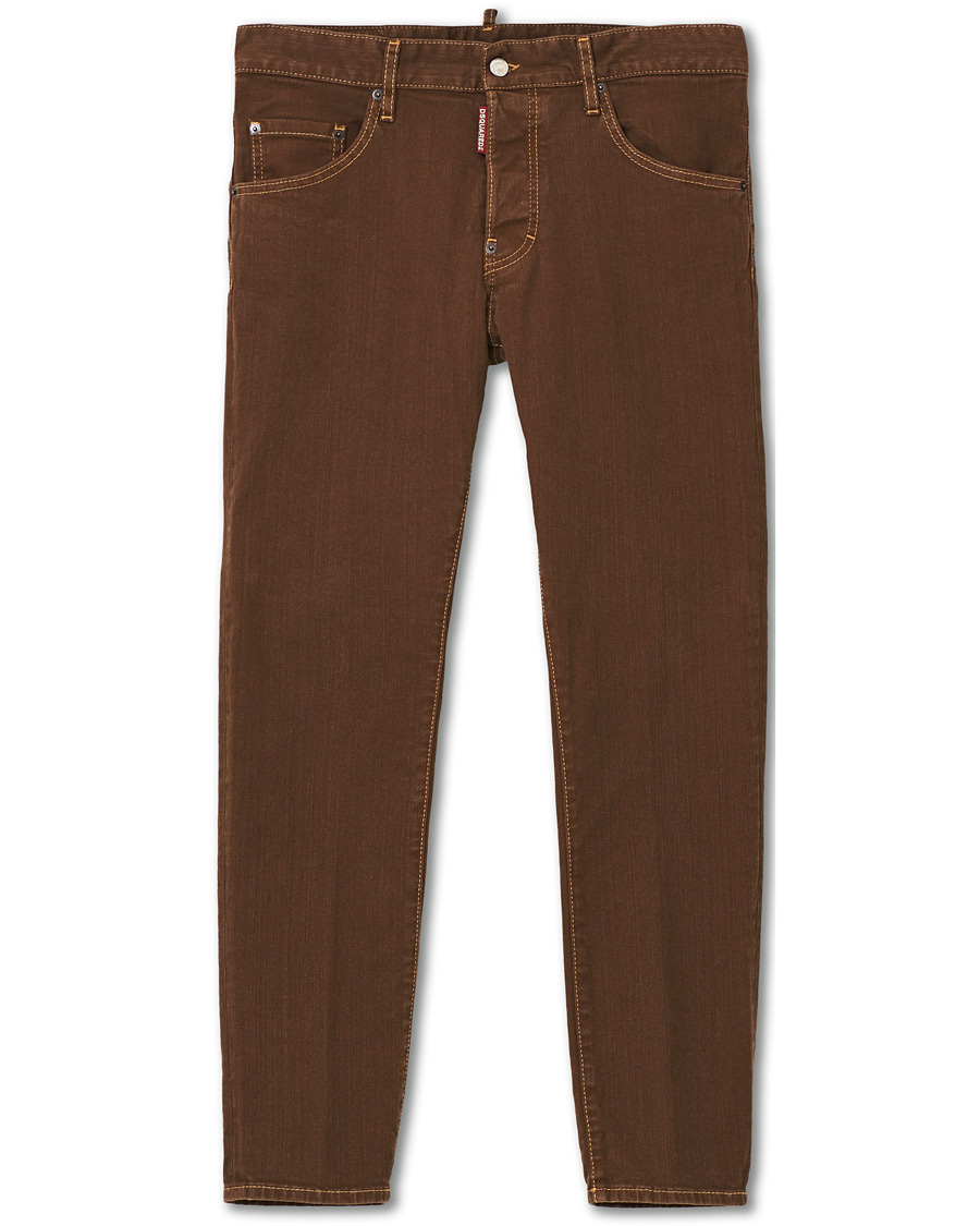Homme | Pantalons | Dsquared2 | Skater 5-Pocket Jeans Bull Garment Dyed Brown