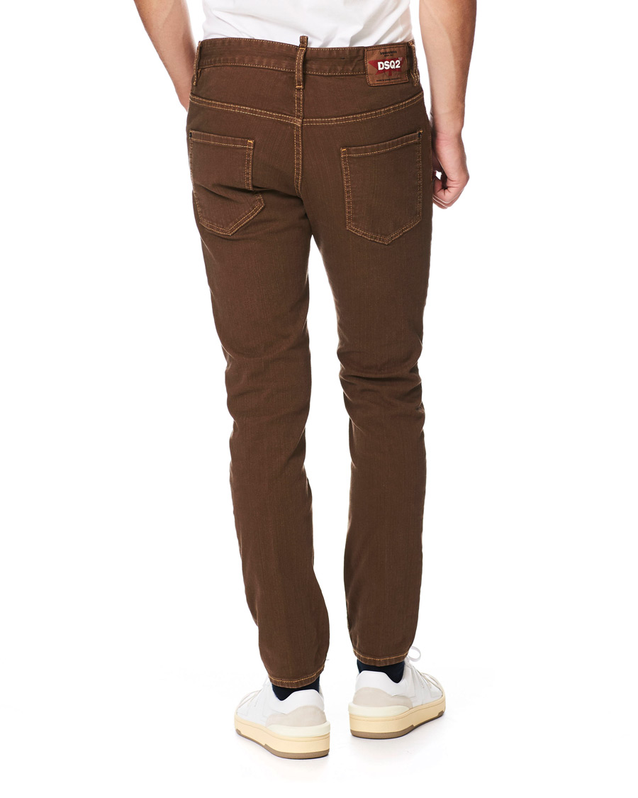 Homme | Pantalons | Dsquared2 | Skater 5-Pocket Jeans Bull Garment Dyed Brown