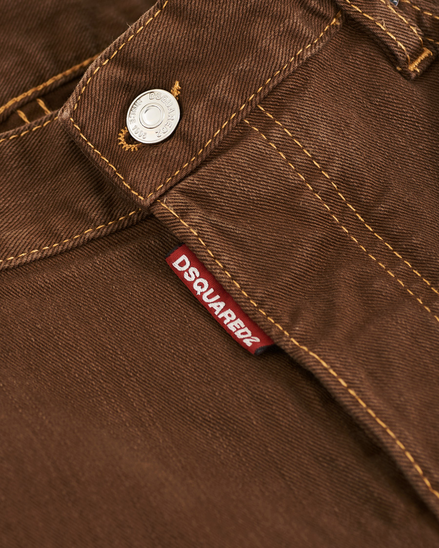 Homme | Pantalons | Dsquared2 | Skater 5-Pocket Jeans Bull Garment Dyed Brown