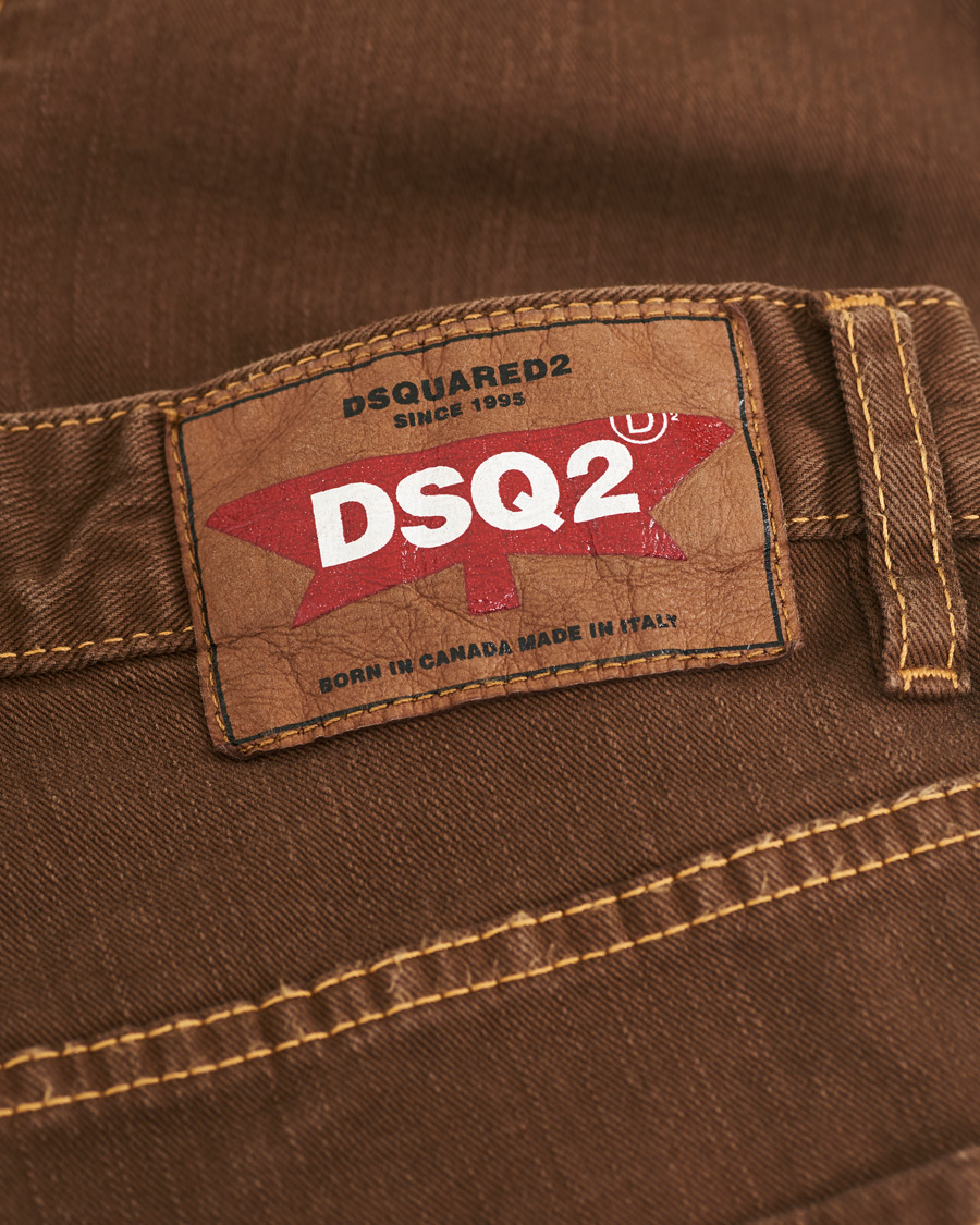 Homme | Pantalons | Dsquared2 | Skater 5-Pocket Jeans Bull Garment Dyed Brown