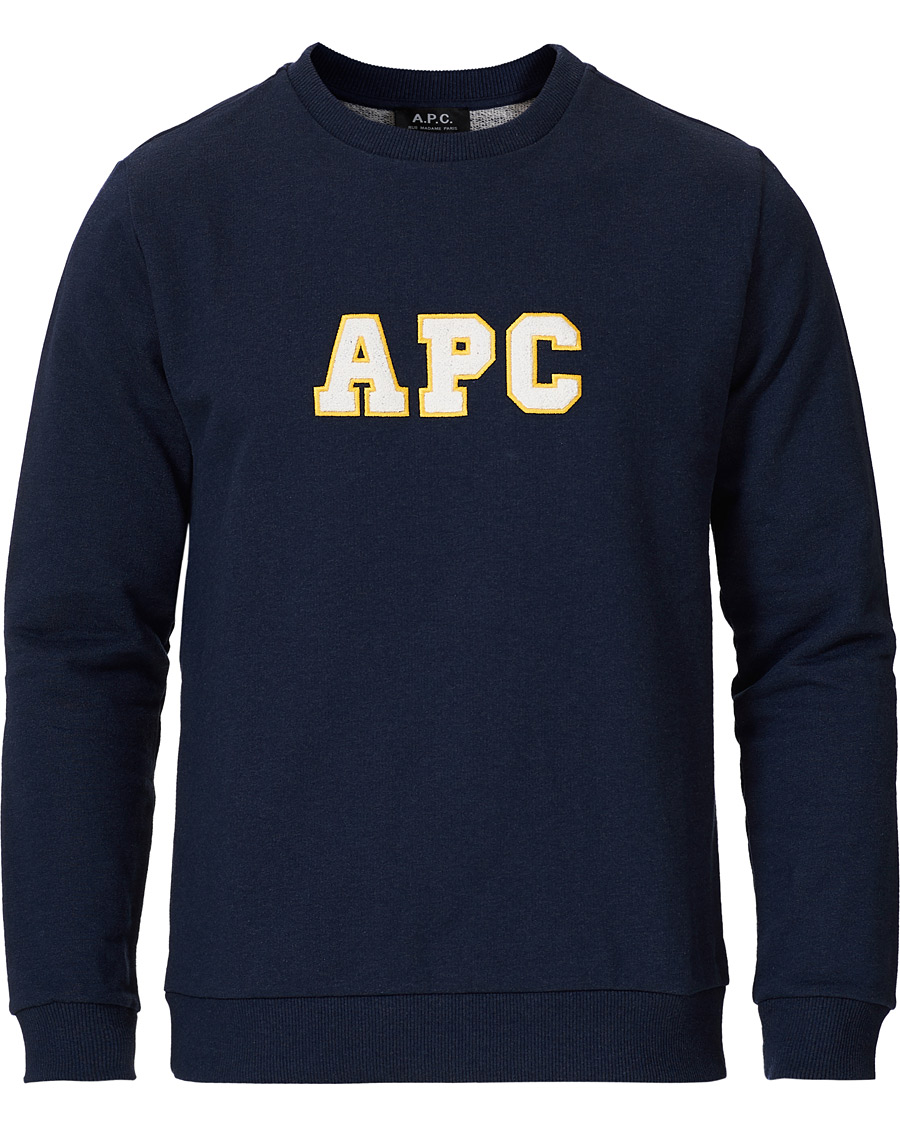 Heren | Truien | A.P.C. | Malcolm College Sweatshirt Navy