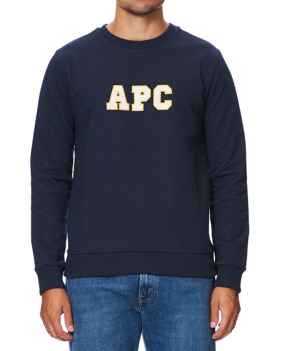 Heren | Truien | A.P.C. | Malcolm College Sweatshirt Navy