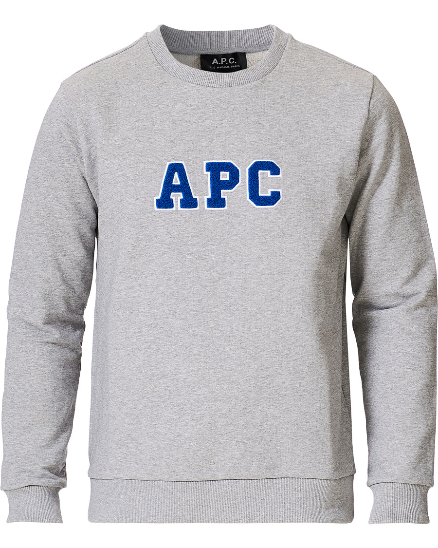 Homme | Pulls Et Tricots | A.P.C. | Malcolm College Sweatshirt Light Grey
