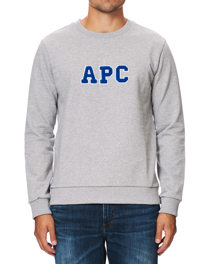 Homme | Pulls Et Tricots | A.P.C. | Malcolm College Sweatshirt Light Grey