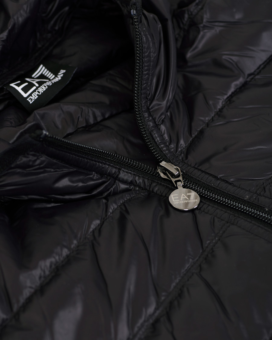Homme | Manteaux Et Vestes | EA7 | Train Core Light Down Hoodie Jacket Black/Gold
