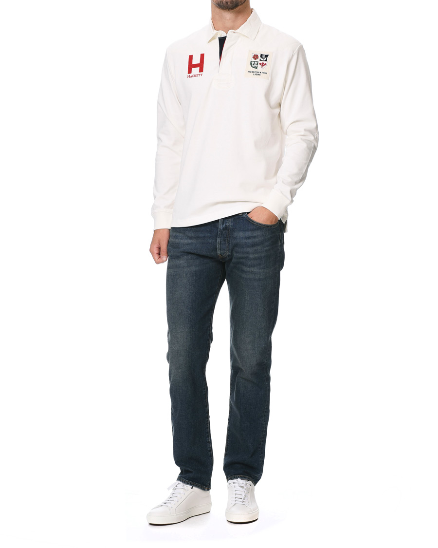 Homme | Pulls Et Tricots | Hackett | Lions Long Sleeve Rugby Off White