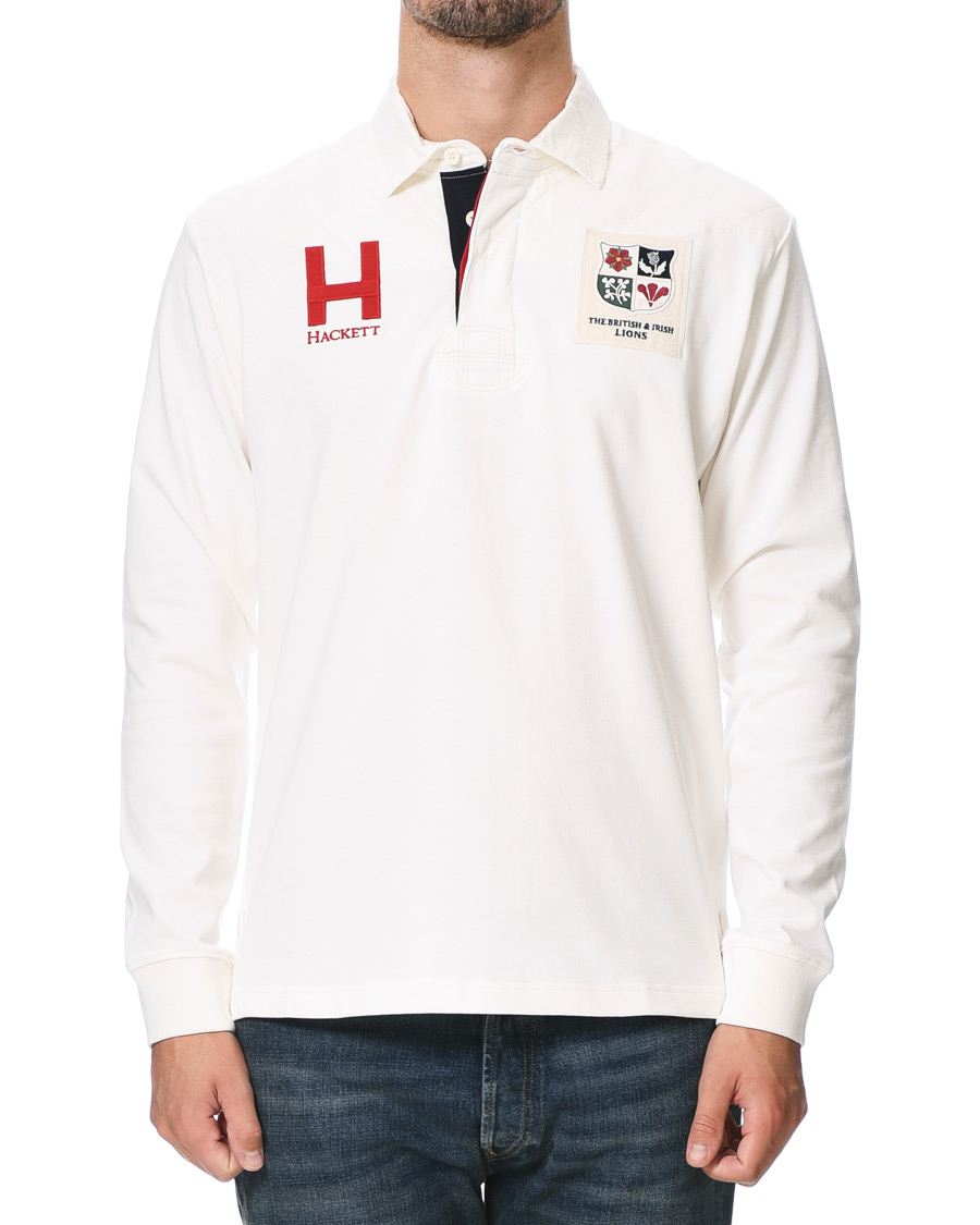 Homme | Pulls Et Tricots | Hackett | Lions Long Sleeve Rugby Off White
