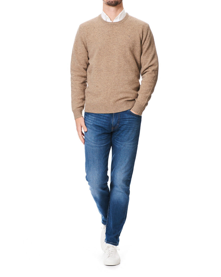 Homme | Pulls Et Tricots | Hackett | Lambswool Crew Neck Mushroom