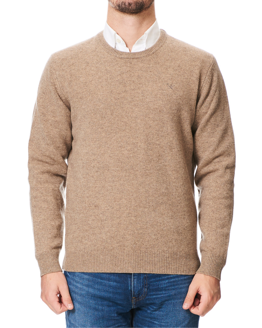 Homme | Pulls Et Tricots | Hackett | Lambswool Crew Neck Mushroom