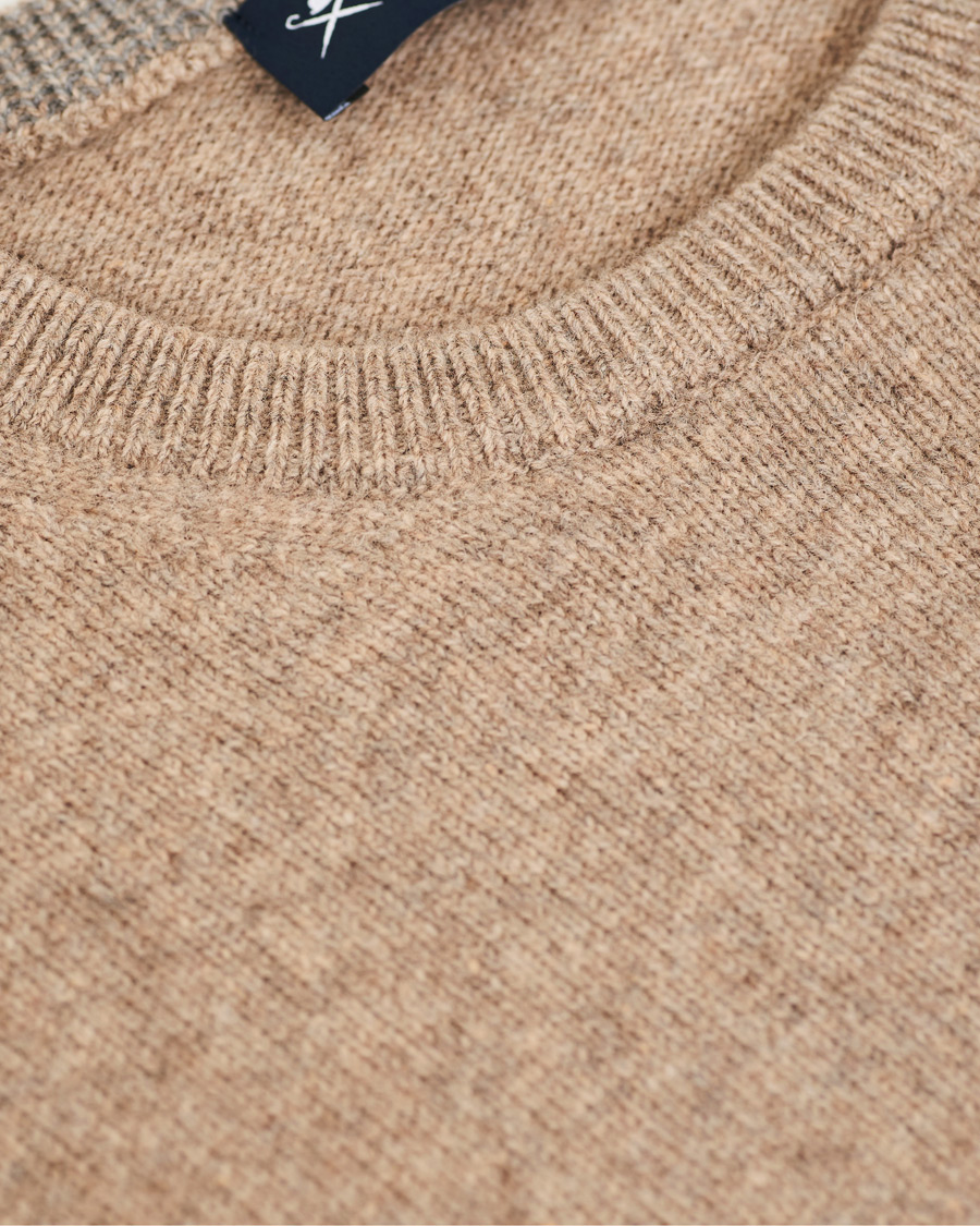 Homme | Pulls Et Tricots | Hackett | Lambswool Crew Neck Mushroom