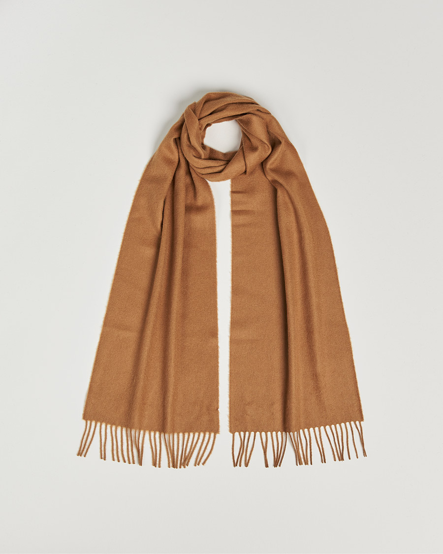 Heren | Johnstons of Elgin Cashmere Scarf Camel | Johnstons of Elgin | Cashmere Scarf Camel
