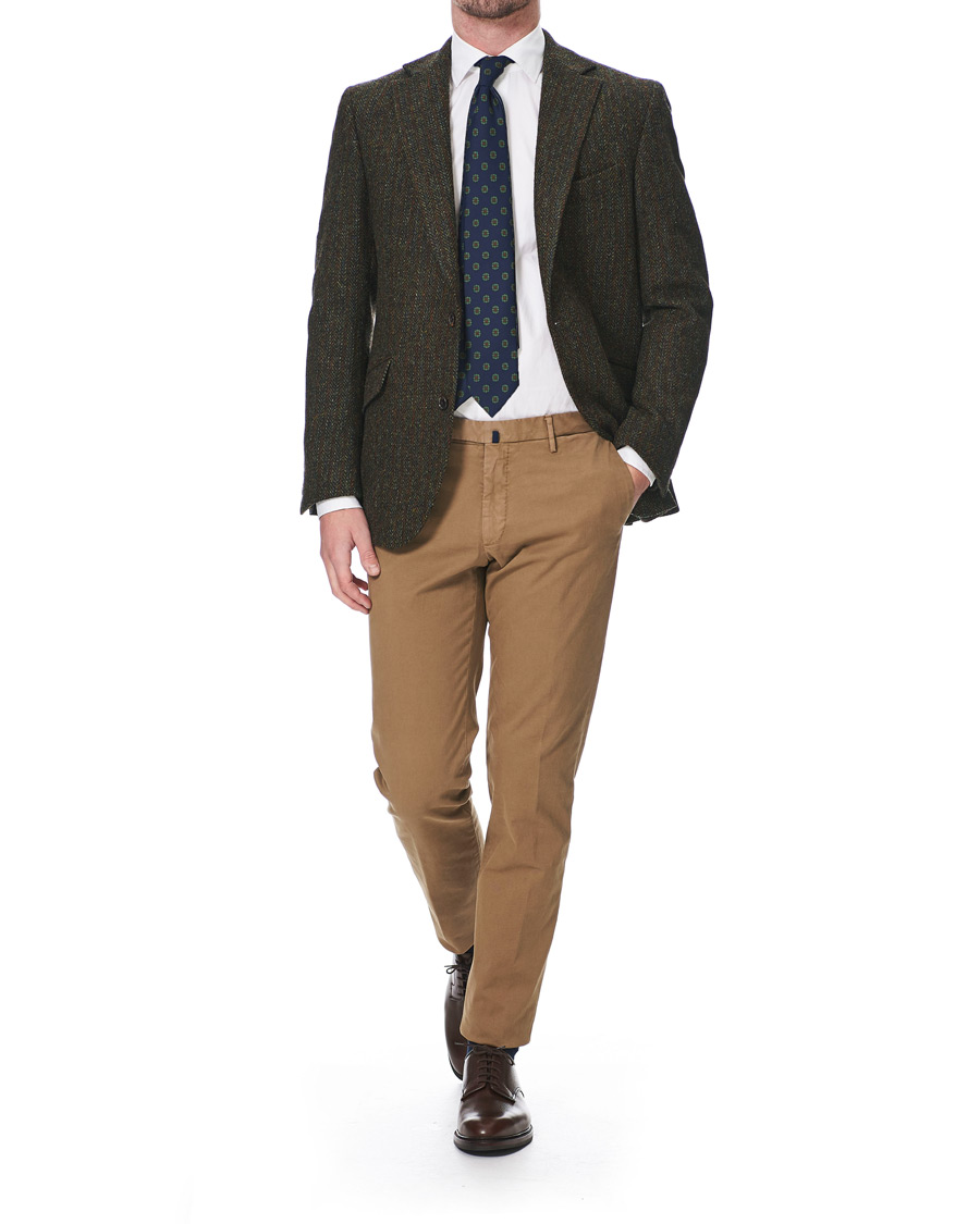 Heren | Blazers | Walker Slater | Edward Harris Tweed Herringbone Blazer Green