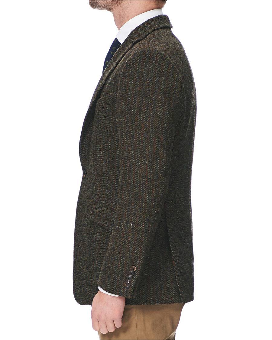 Heren | Blazers | Walker Slater | Edward Harris Tweed Herringbone Blazer Green