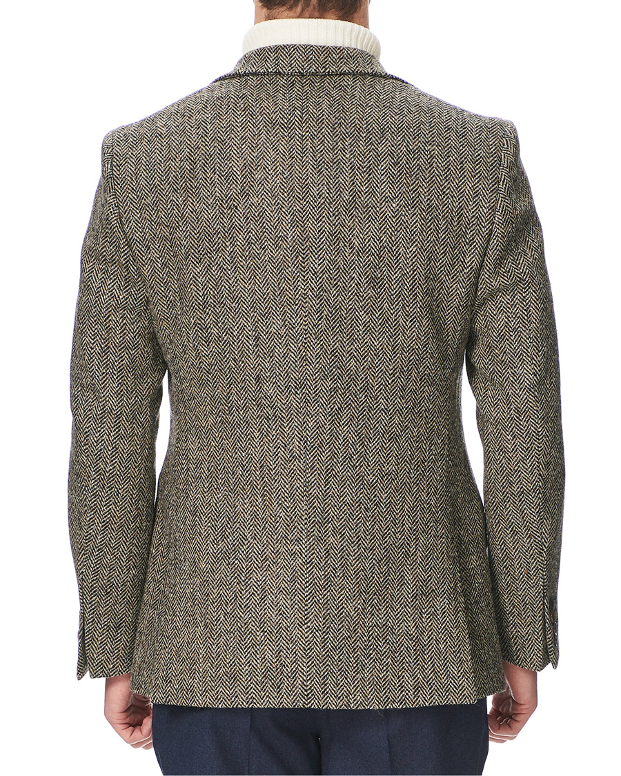 Homme | Blazers | Walker Slater | Edward Harris Tweed Herringbone Blazer Charcoal