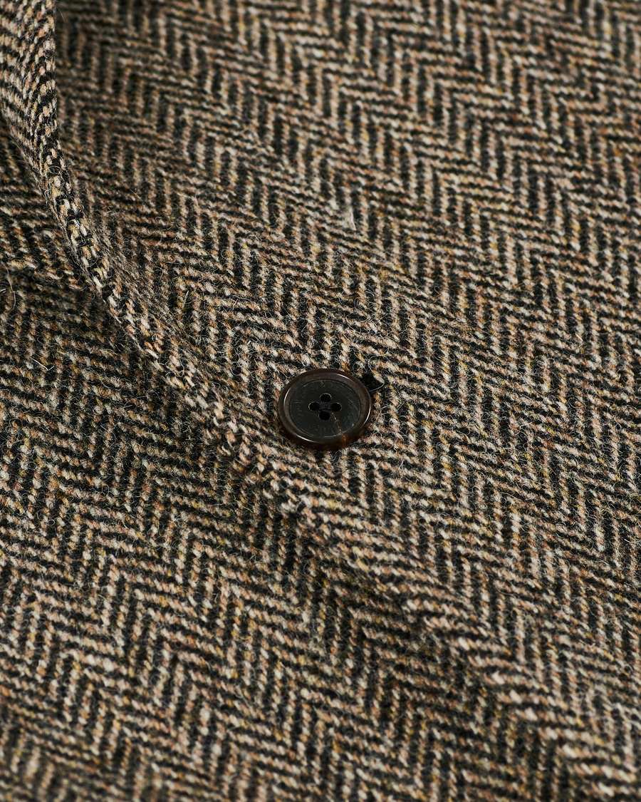 Homme | Blazers | Walker Slater | Edward Harris Tweed Herringbone Blazer Charcoal