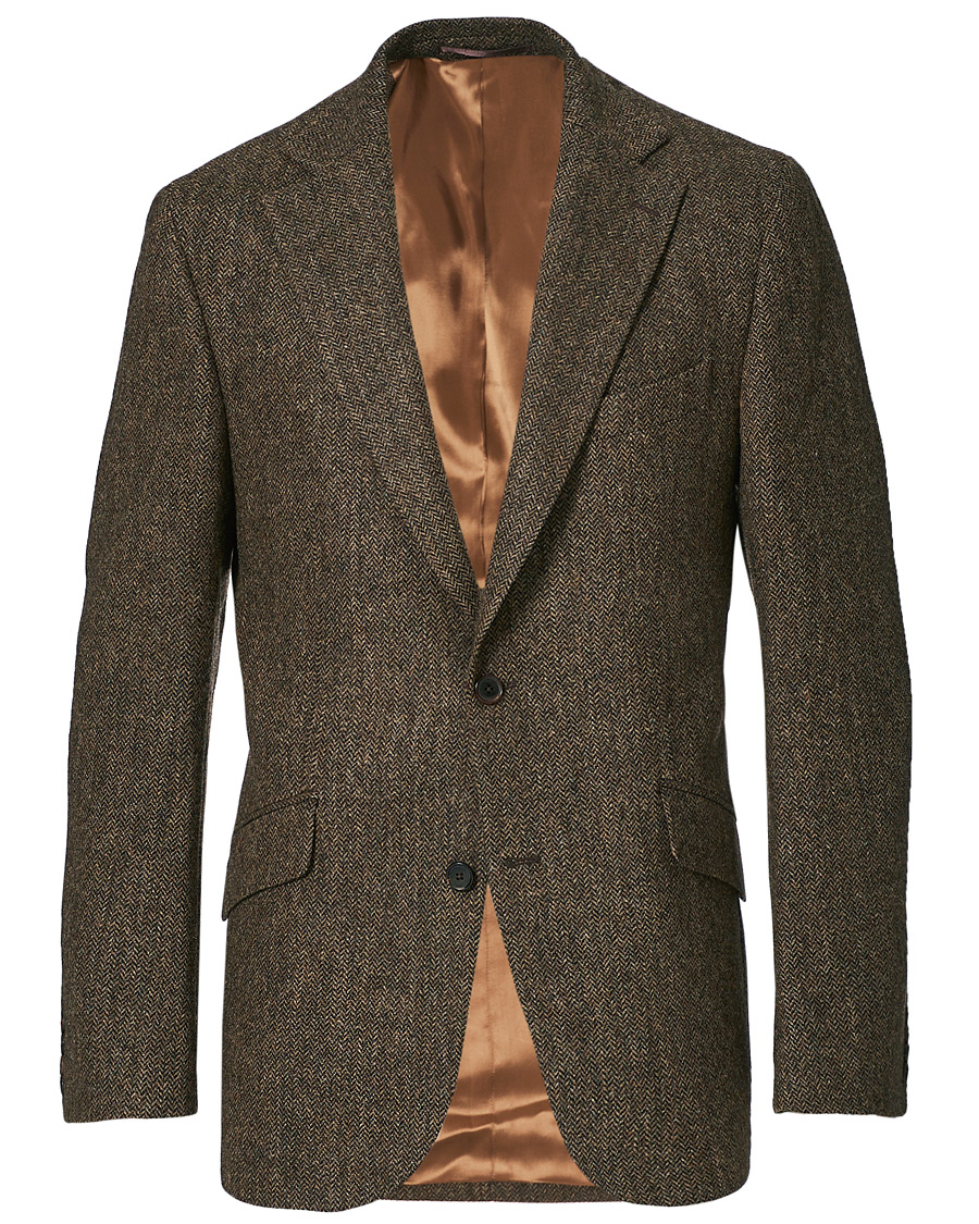 Homme | Blazers | Walker Slater | Edward Tweed Herringbone Blazer Brown
