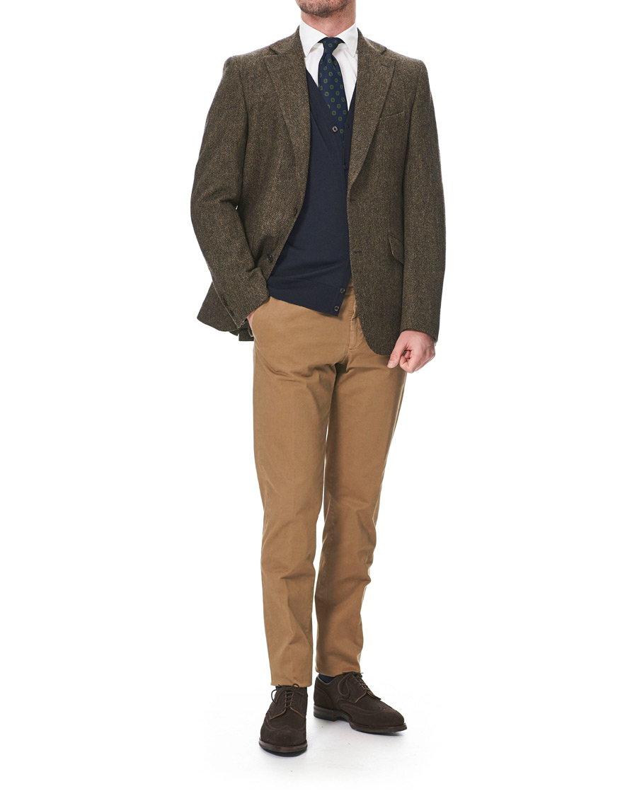 Homme | Blazers | Walker Slater | Edward Tweed Herringbone Blazer Brown