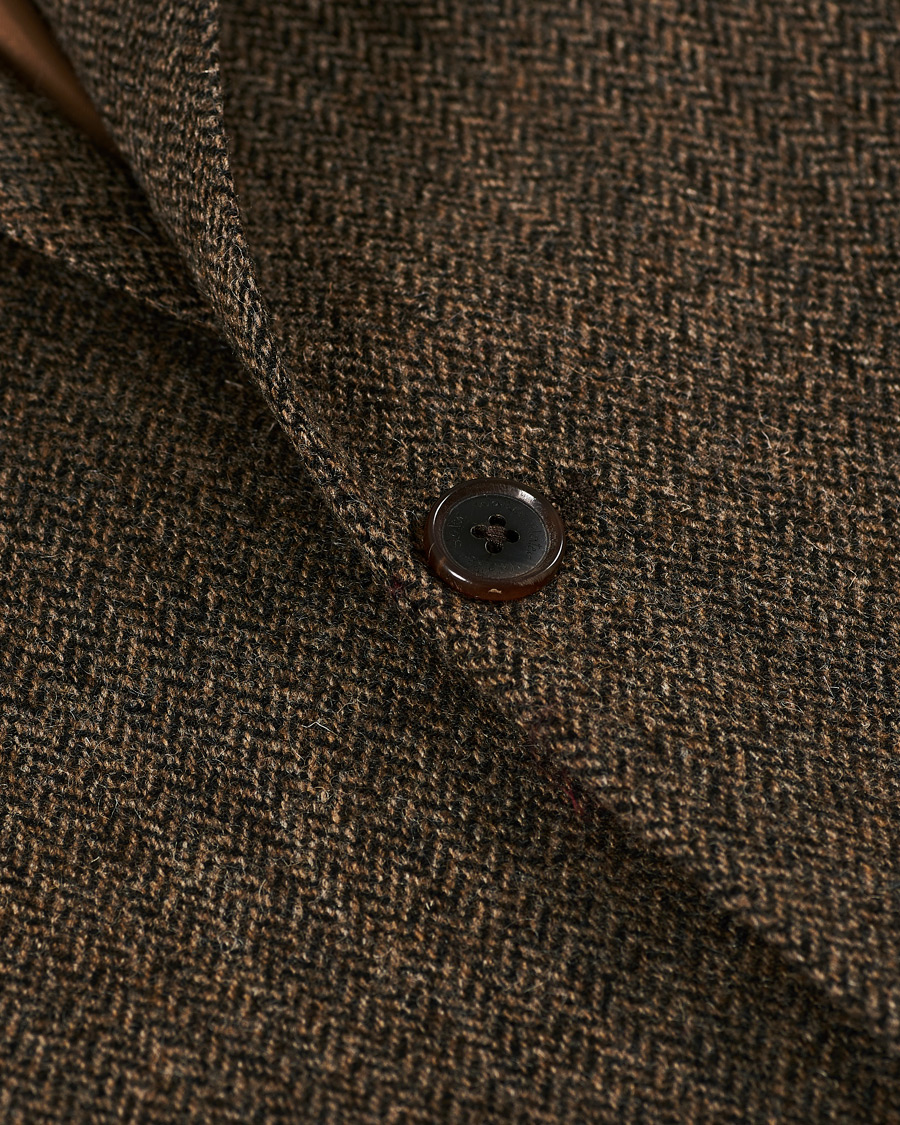 Homme | Blazers | Walker Slater | Edward Tweed Herringbone Blazer Brown