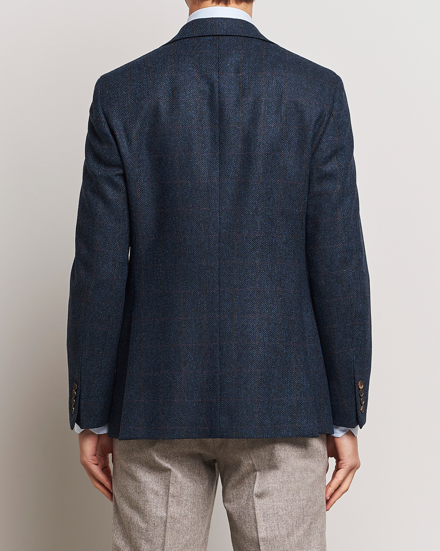 Heren | Blazers | Walker Slater | Edward Lambswool Windowpane Blazer Navy