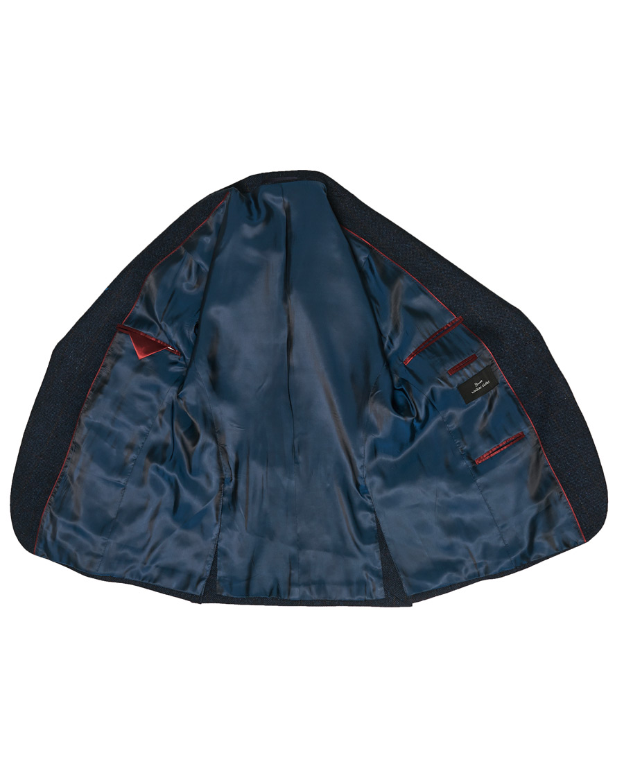 Heren | Blazers | Walker Slater | Edward Lambswool Windowpane Blazer Navy
