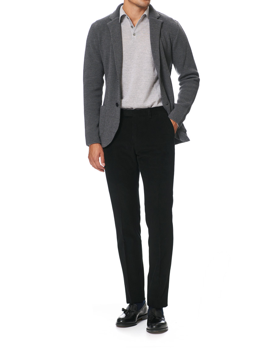 Heren | Blazers | Lardini | Knitted Wool Blazer Grey
