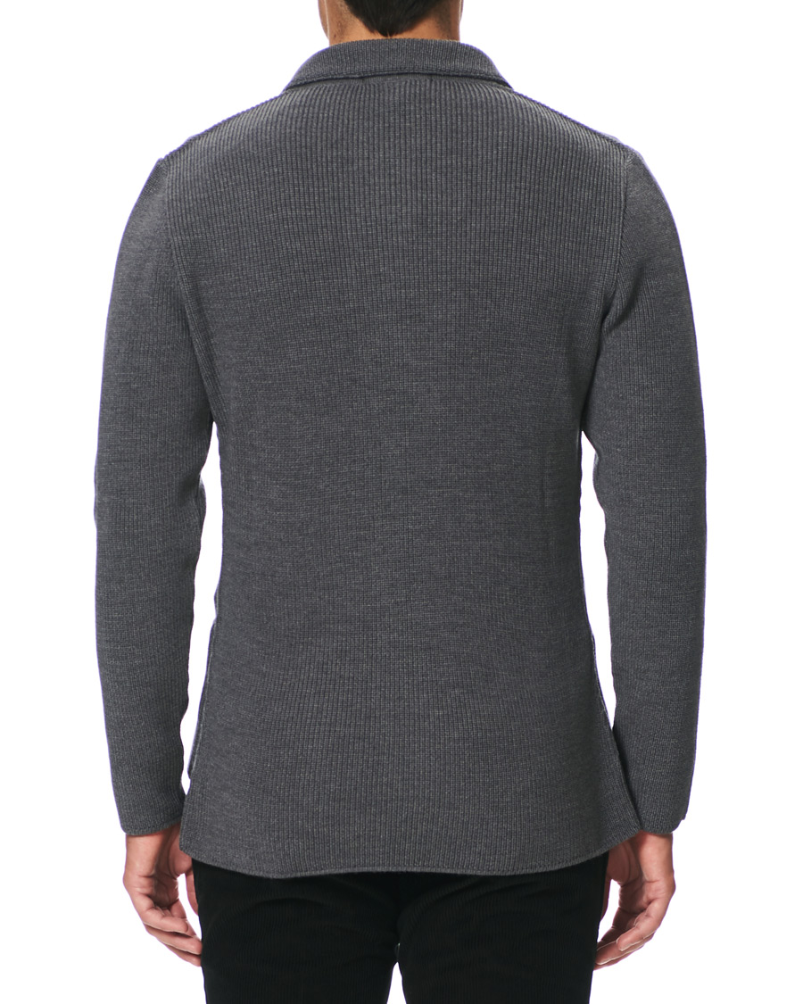 Heren | Blazers | Lardini | Knitted Wool Blazer Grey