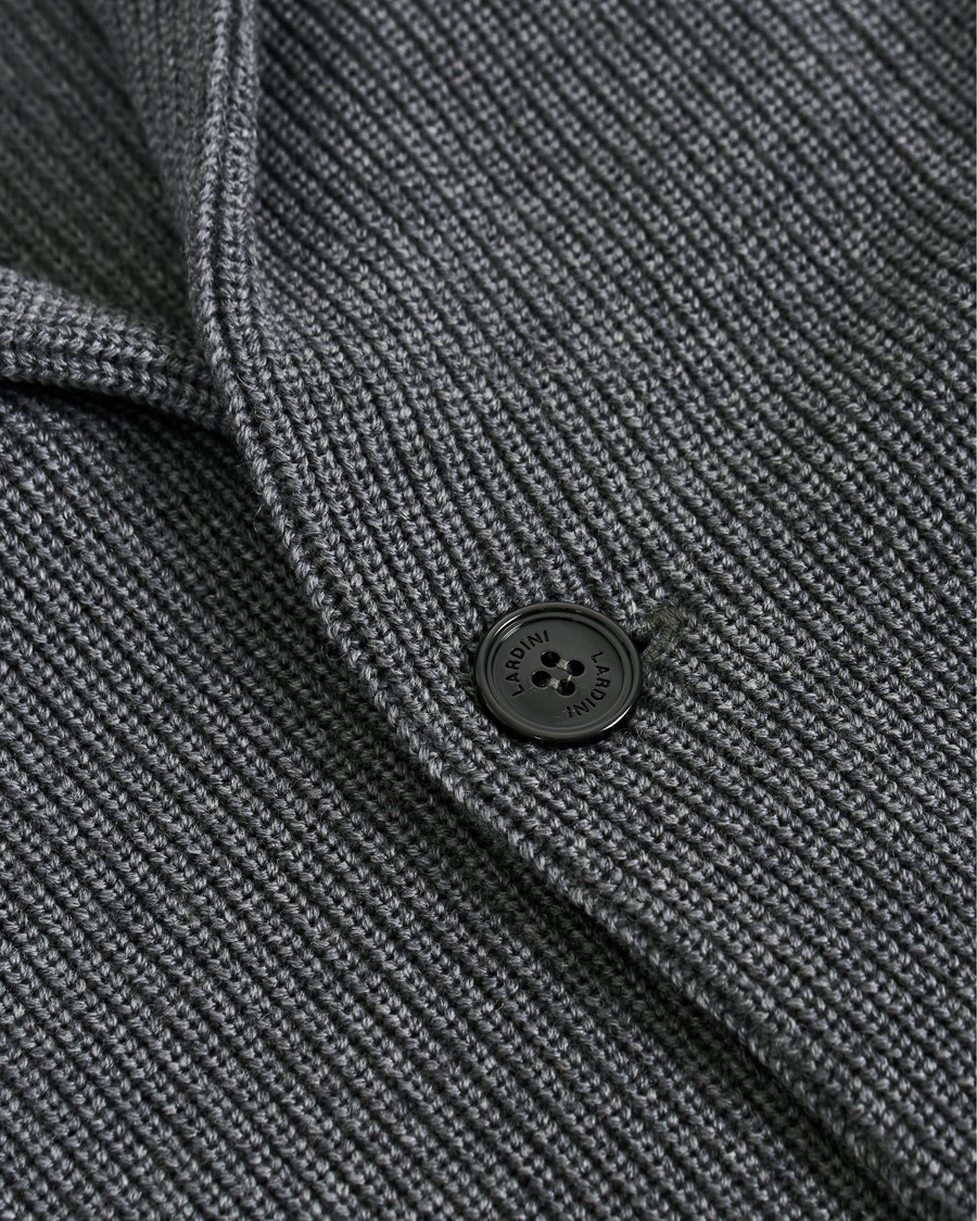 Heren | Blazers | Lardini | Knitted Wool Blazer Grey