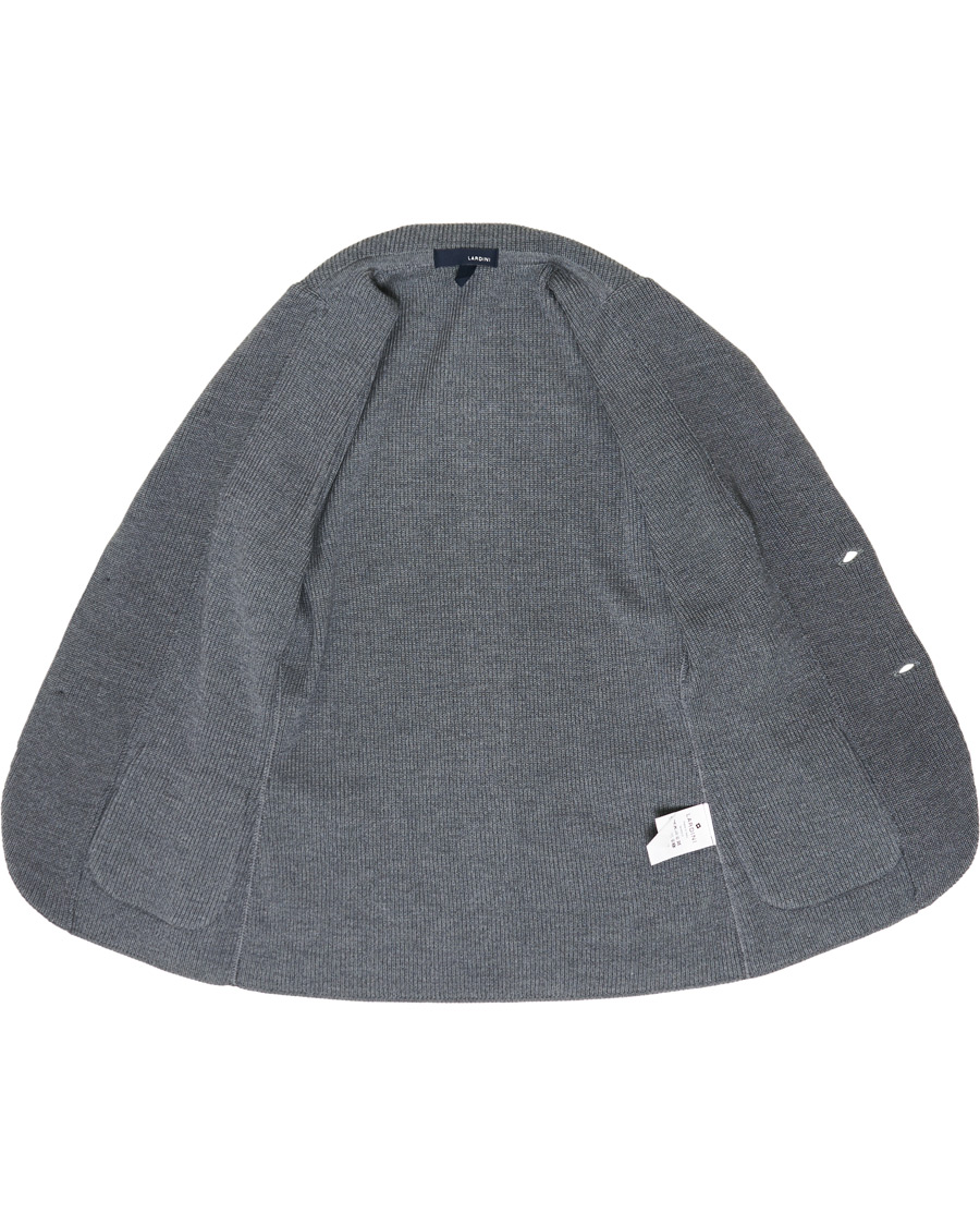 Heren | Blazers | Lardini | Knitted Wool Blazer Grey