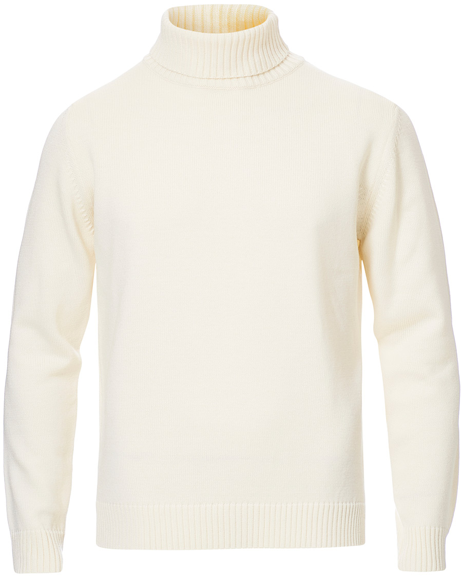 Homme | Pulls Et Tricots | Stenströms | Heavy Knitted Merino Rollneck Cream