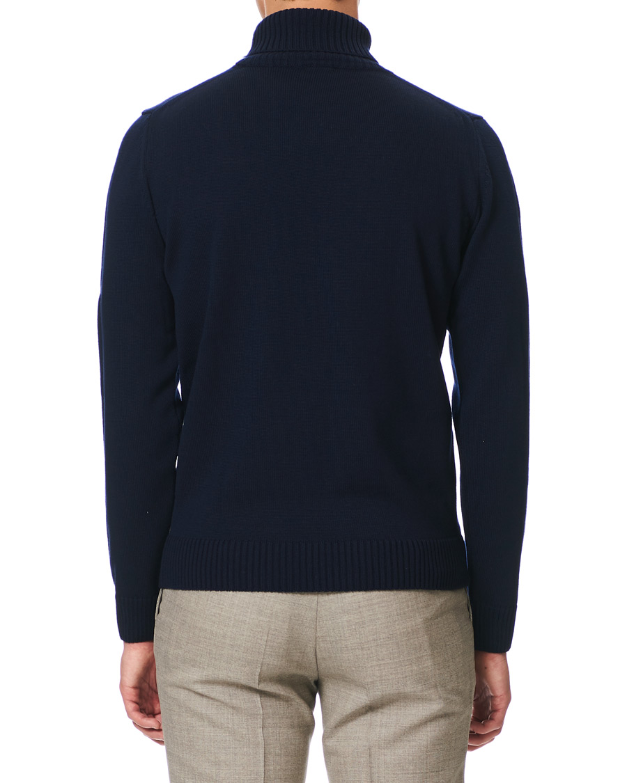 Homme | Pulls Et Tricots | Stenströms | Heavy Knitted Merino Rollneck Navy
