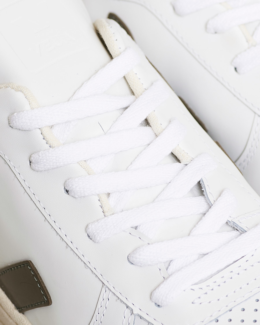 Homme | Veja V-10 Leather Sneaker Extra White/Kaki Indigo | Veja | V-10 Leather Sneaker Extra White/Kaki Indigo
