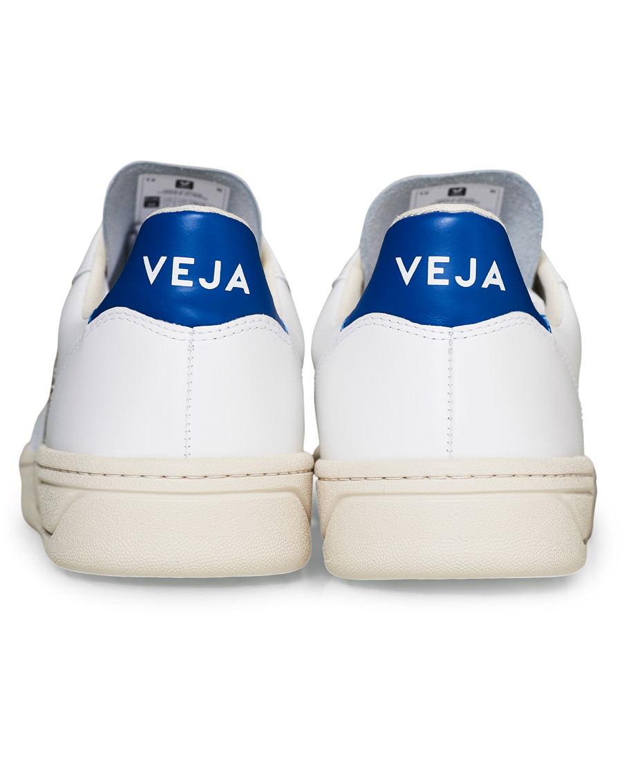 Homme | Veja V-10 Leather Sneaker Extra White/Kaki Indigo | Veja | V-10 Leather Sneaker Extra White/Kaki Indigo