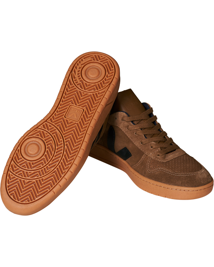 Homme | Veja V-10 Suede Sneaker Brown/Black | Veja | V-10 Suede Sneaker Brown/Black