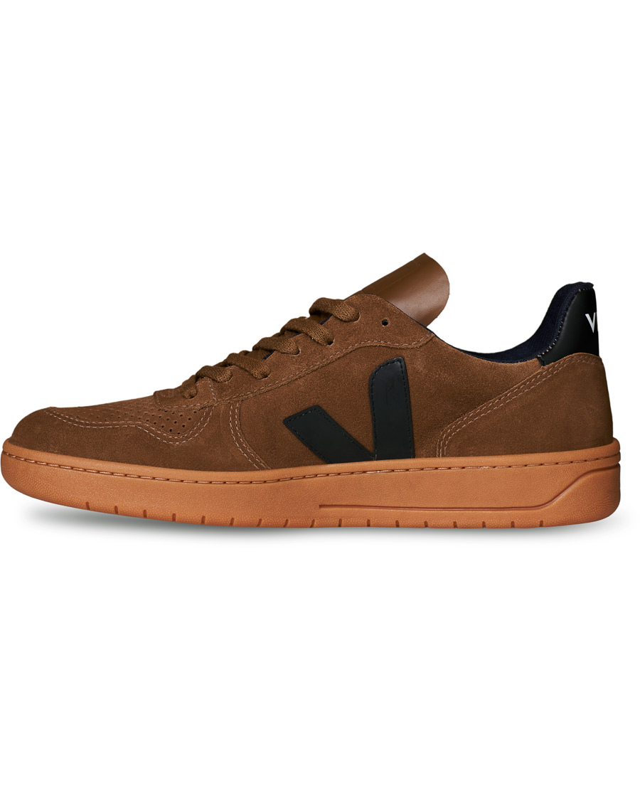Homme | Veja V-10 Suede Sneaker Brown/Black | Veja | V-10 Suede Sneaker Brown/Black