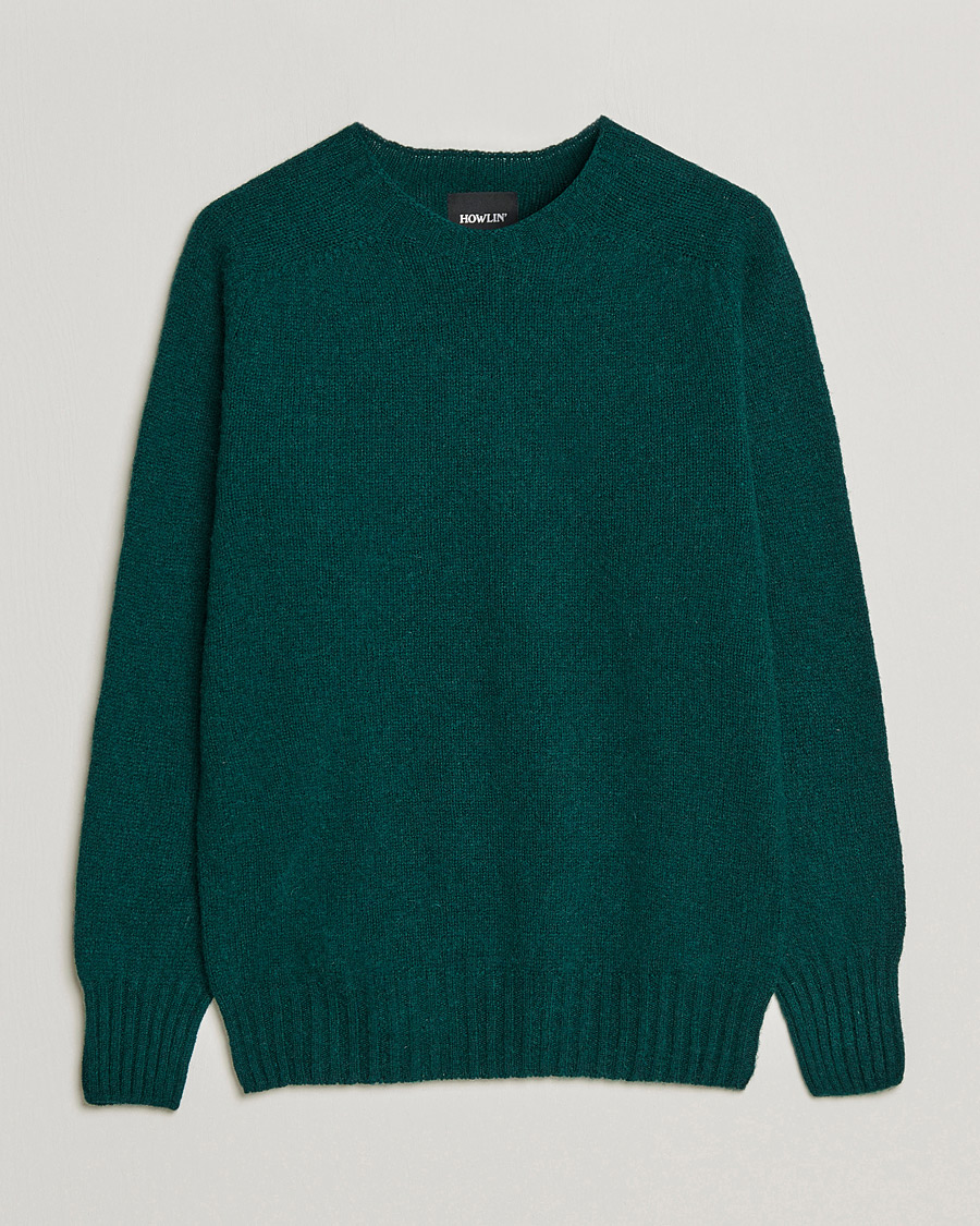Homme | Pulls Et Tricots | Howlin' | Brushed Wool Sweater Forest